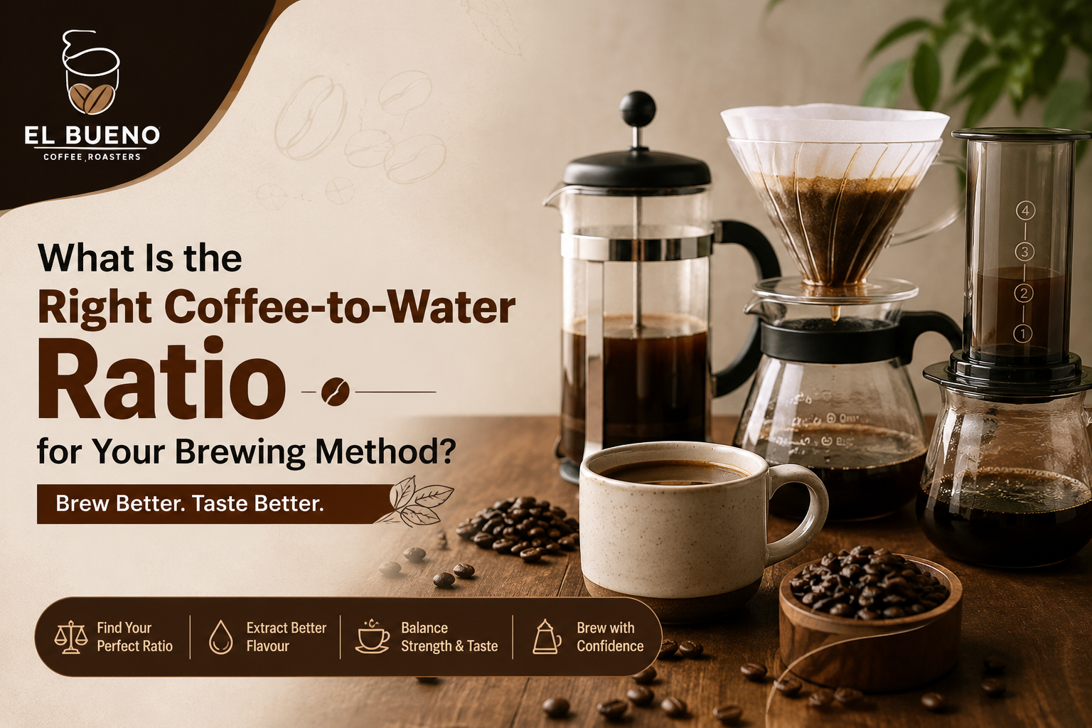 What Is the Right Coffee-to-Water Ratio for Your Brewing Method?