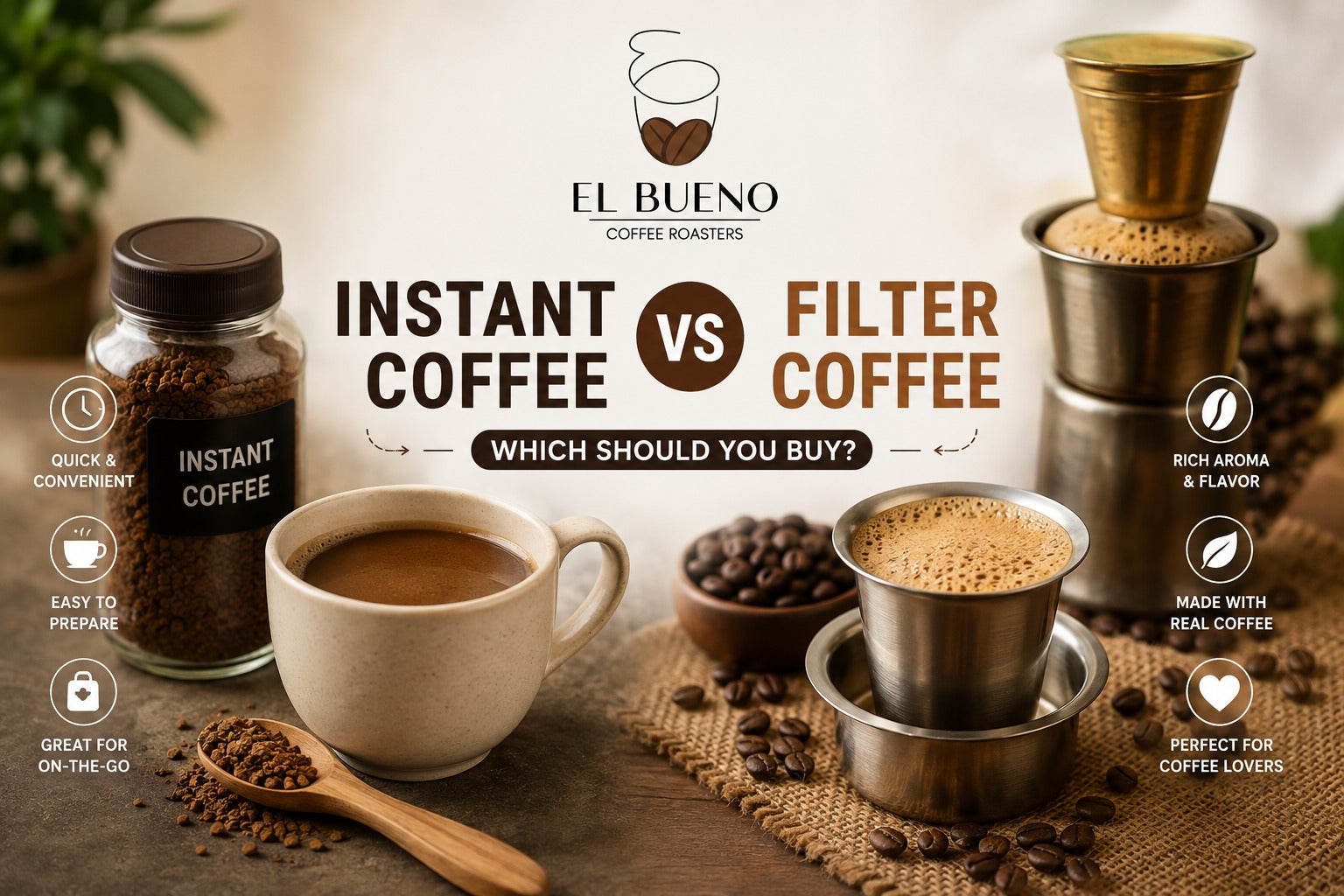 Instant Coffee vs Filter Coffee: Which Should You Buy?