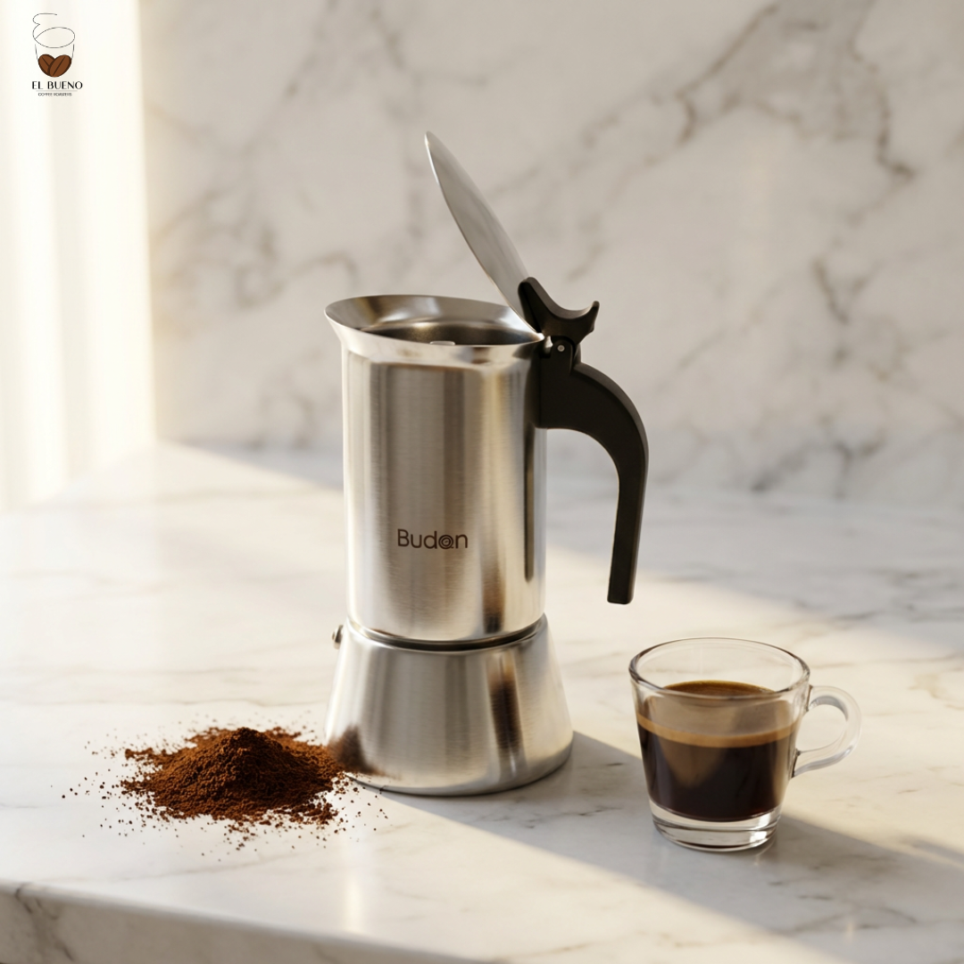 Budan Stainless Steel Moka Pot