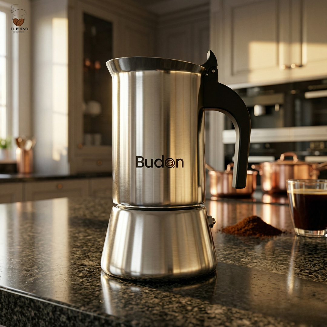 Budan Stainless Steel Moka Pot