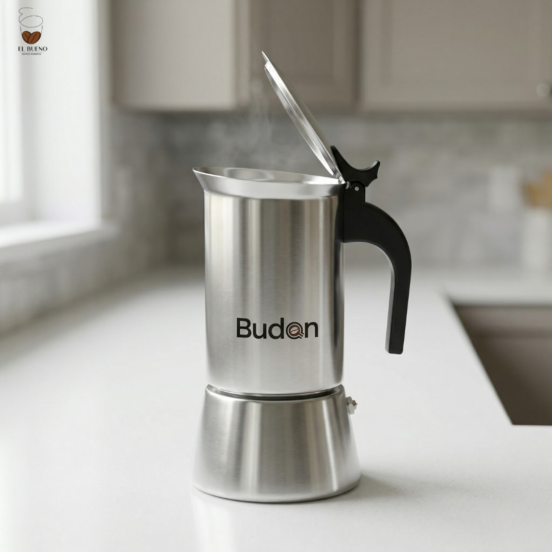 Budan Stainless Steel Moka Pot