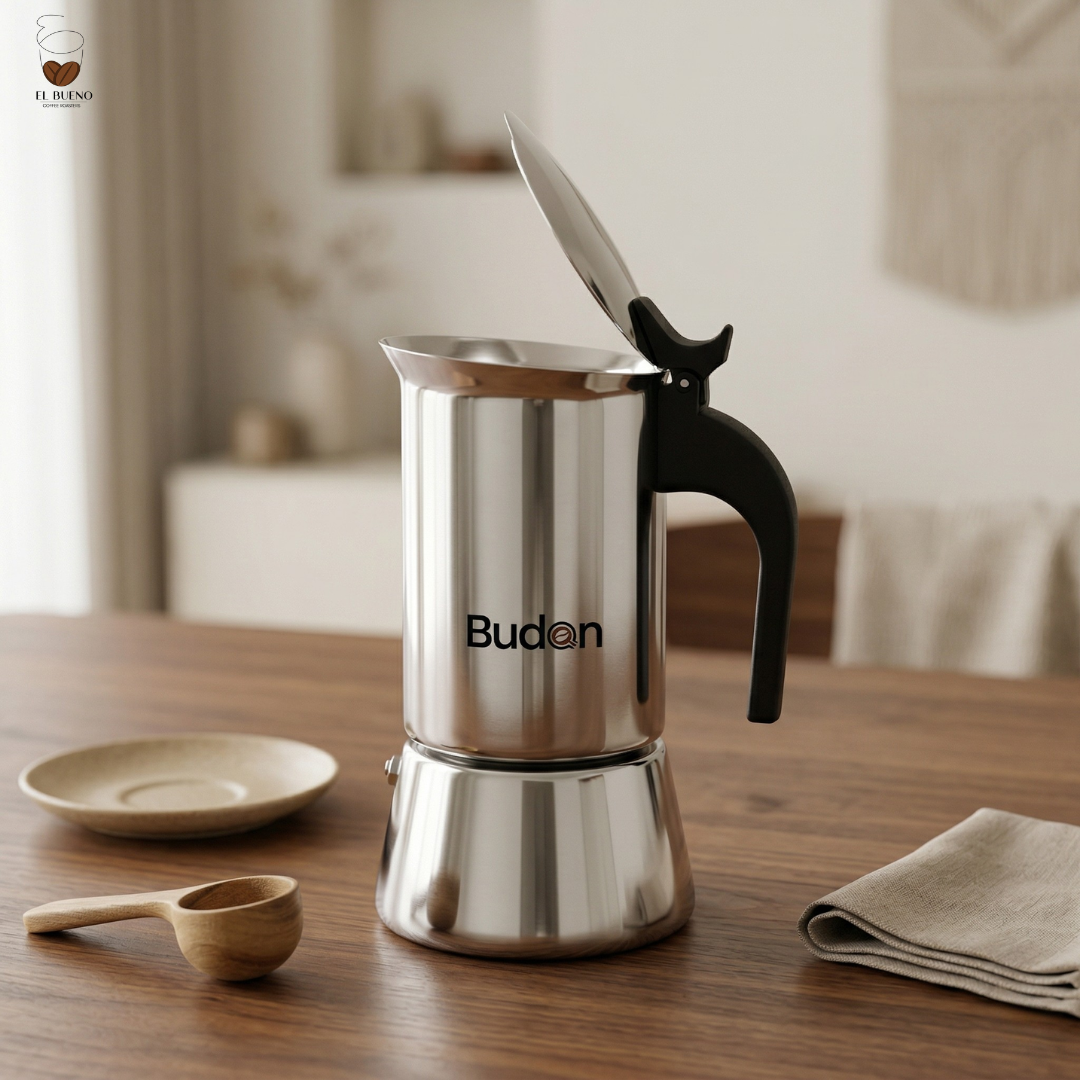 Budan Stainless Steel Moka Pot