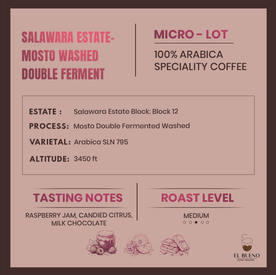 Salawara Estate- Mosto Washed Double Ferment