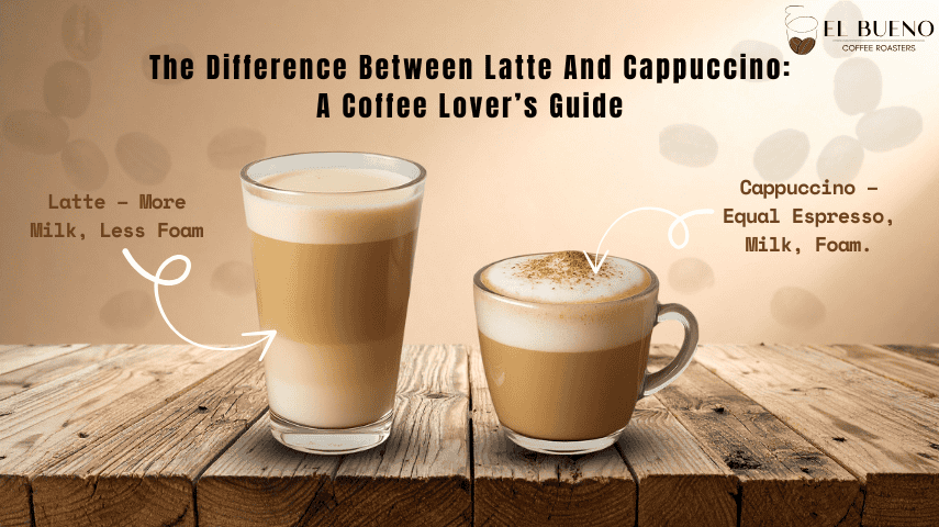 difference between latte and cappuccino